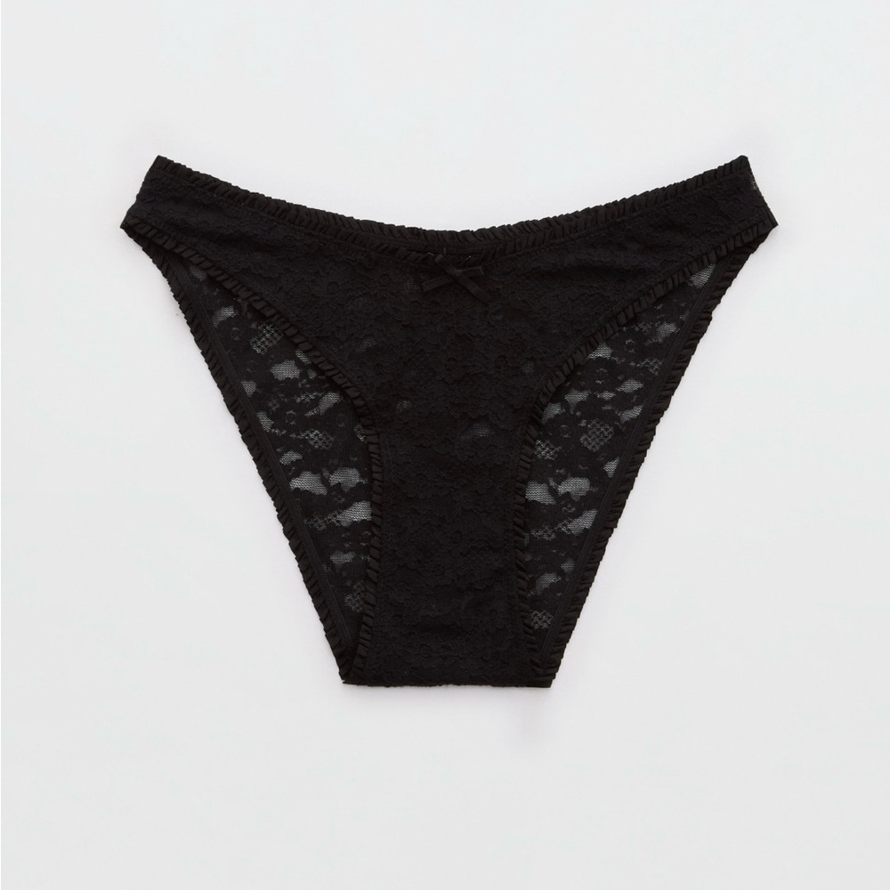 NWT Aerie Show Off Vintage Lace Ruffle Bikini Panty